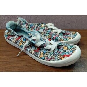 Bobs for Dogs Skechers Shoes Womens Size 8.5 Beach Bingo Woof Pack